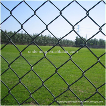 DM PVC revestido ou galvanizado Chain Link Fence feita na fábrica chinesa